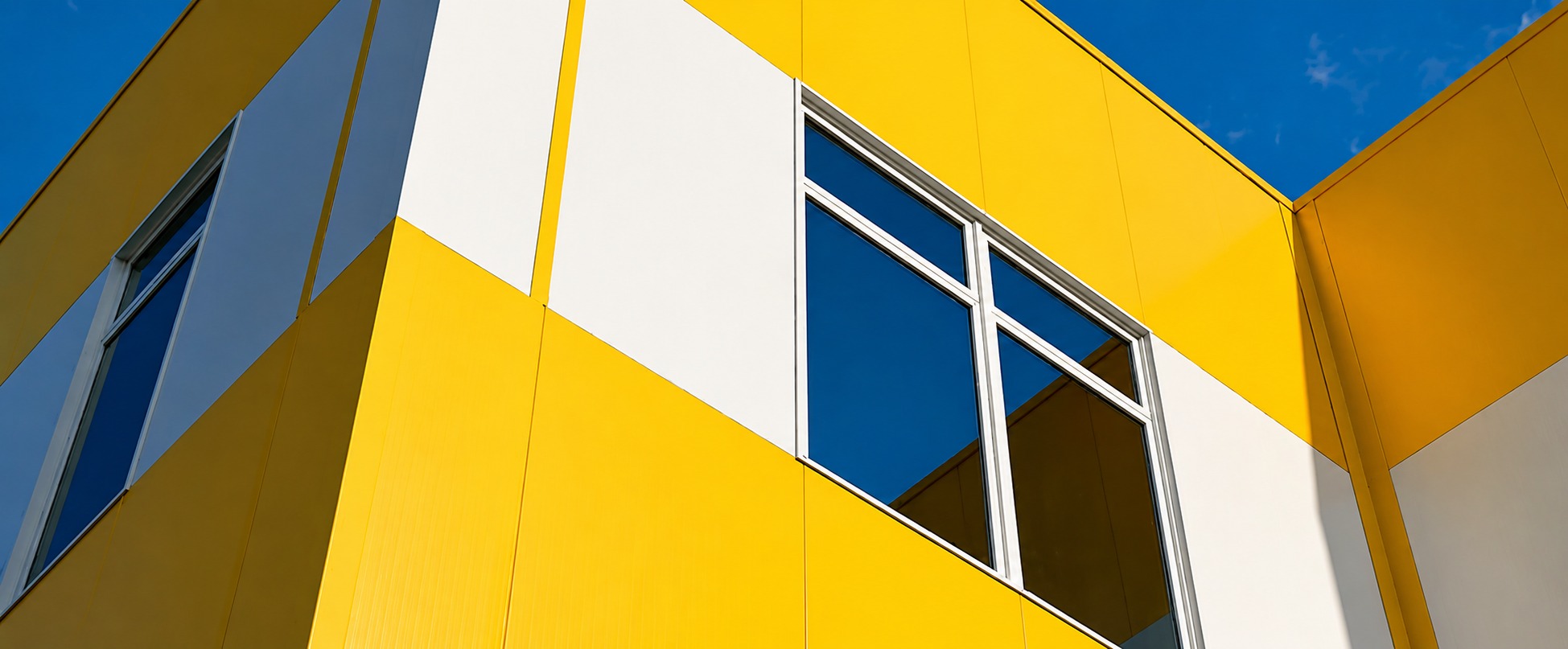 Close view of metal coating and panel lock detail